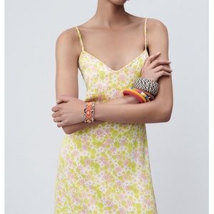 ZARA SATIN MIDI DRESS